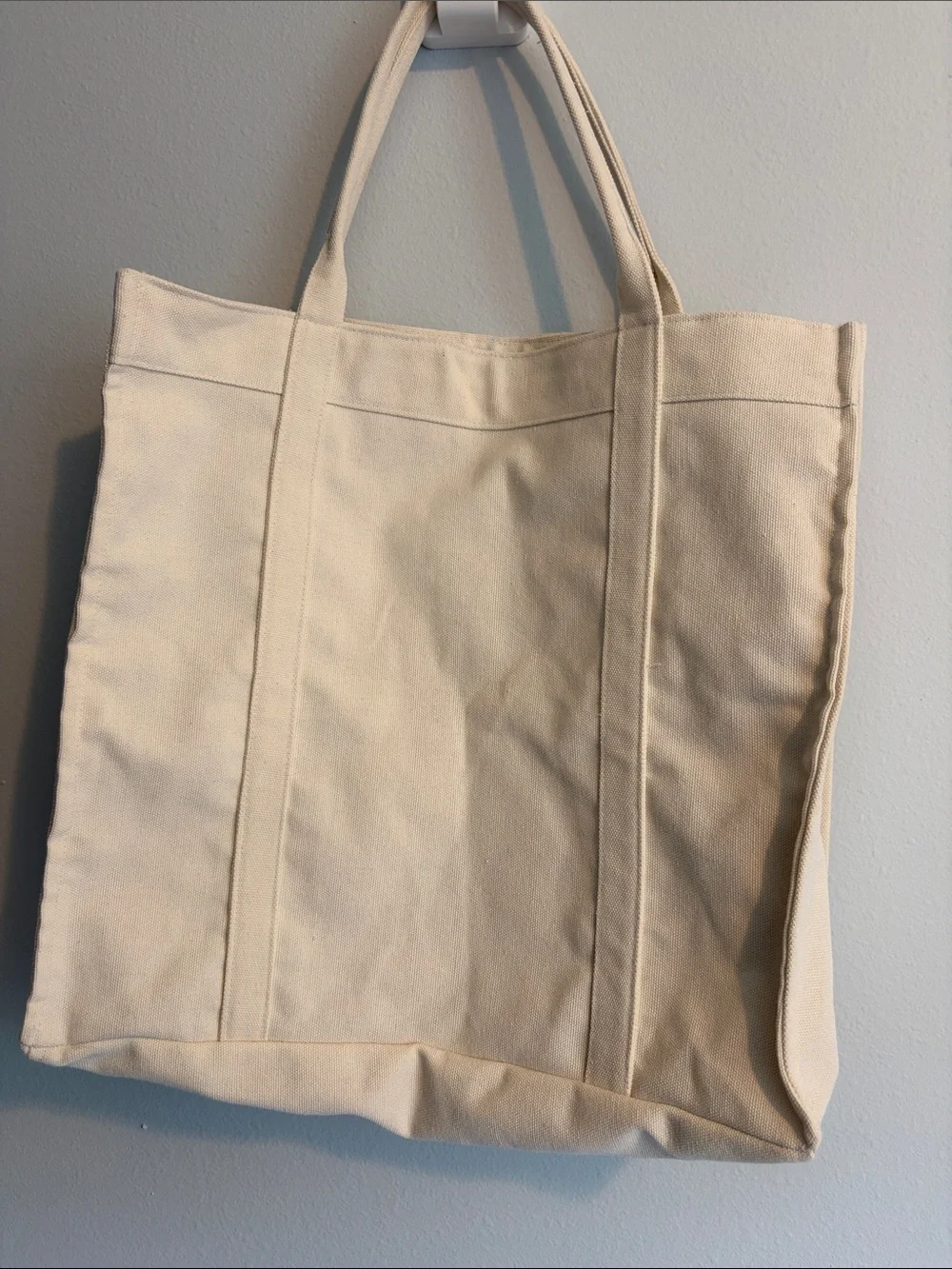 Cream Canvas Tote Bag